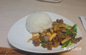 Chicken Mushroom Beef Ribs Rice
