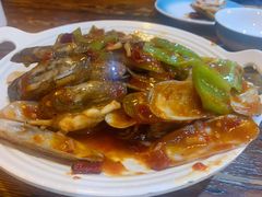葱姜炒蛏子-老姑砂锅·烧烤天津菜(体北道店)