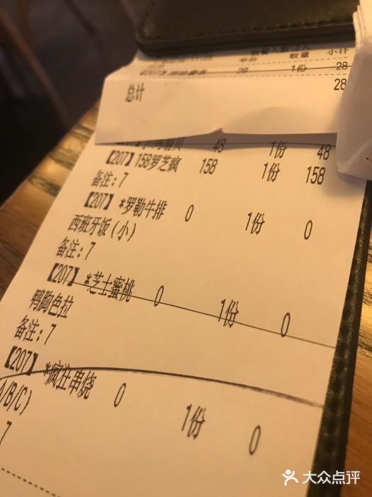 CRAZYONES西班牙海鲜饭(上海美罗城店)账单图片