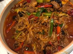 炒盐池羊肉-宁夏国强手抓羊肉·清真菜(未央路凤三店)