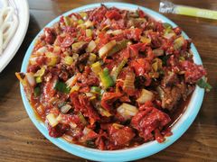 -歹歹的加个面过油肉拌面