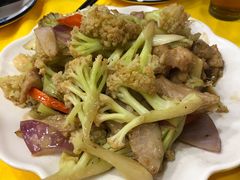台山菜花炒豬頸肉-汤氏美食台山水步特色黄鳝饭(龙津东路店)