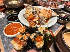 -草家酱蟹炭火烤肉店(珲春南路一店)