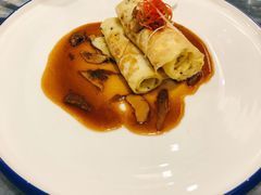 鸡蛋扒牛肝菌-禧和源养生素食茶馆