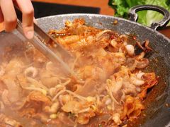 铁板章鱼五花肉-春熙台韩国料理·章鱼肥牛(西丽店)