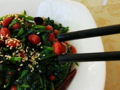 老醋花生菠菜-京尊烤鸭店JINGZUN(春秀路店)