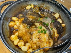 砂锅碟鱼头-双合园·海鲜水饺青岛菜(大尧三路店)