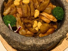 石锅银杏烧鹿筋-山东宾馆·齐鲁苑餐厅