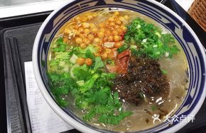 Bone Soup Vermicelli with Mustard Greens