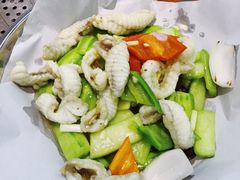 巴鱼炒胜瓜-飞尝蚝·顺德菜·鱼生(顺德总店)