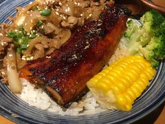 牛肉鳗蒲烧双拼饭-渔寿司·日本料理(艾尚天地店)