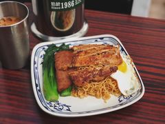 猪扒餐肉蛋捞丁-華叔茶記