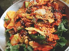 鱿鱼炒五花肉-富乐满韩国正宗炸鸡韩国料理(虹泉路店)