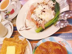 火腿煎蛋饭-金华冰厅