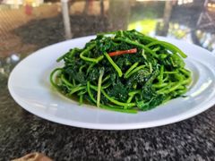 虾酱地瓜叶-农厨好味·温泉鹅·农家菜