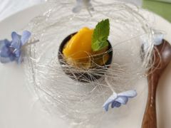 香橙奶冻配芒果冰激淋-桂语山房(满觉陇店)