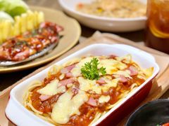 芝士培根肉酱焗意大利面-周沫西餐(漫广场店)