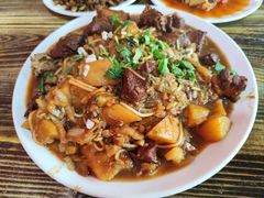 大烩菜-陕北农家小吃风干羊肉剁荞面