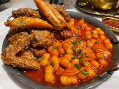 必点炸鸡翅配年糕-HOTISLAND海鸡岛·韩国料理(江南西店)
