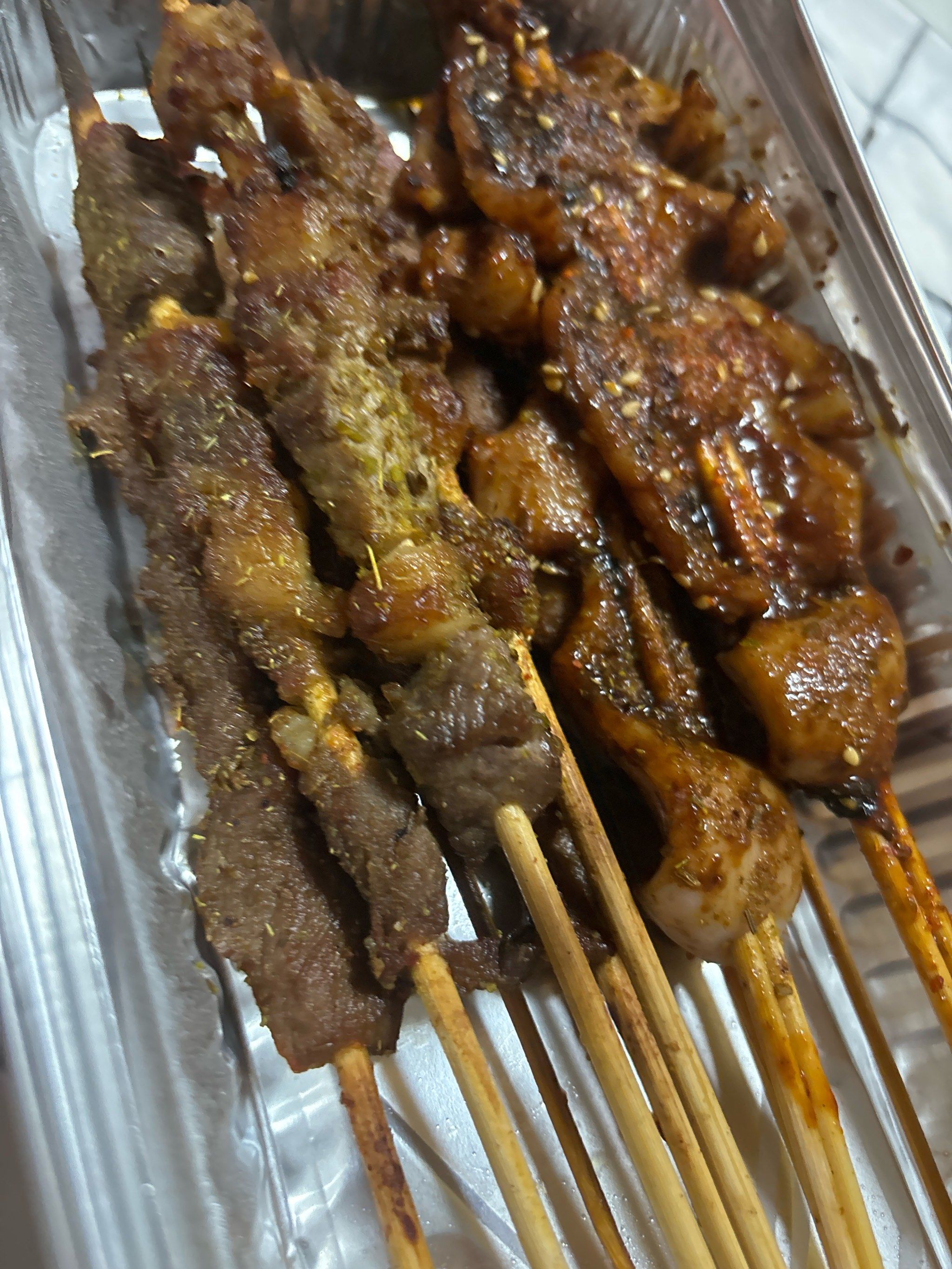 牛肉串满满肉香