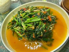 酸笋炒空心菜-浩海火燒雲傣家菜(静安芮欧店)