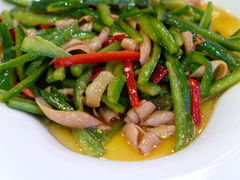 青椒炒海肠-小老板海鲜酒家(董家渡店)