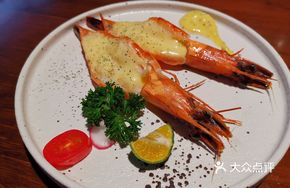 Sizzling Cheese Shrimp