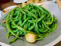 干锅长扁豆-双合园·海鲜水饺青岛菜(万佳广场店)