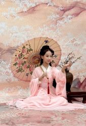 -后宫·古装汉服京剧儿童亲子全家福摄影