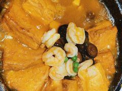 石锅虾仁豆腐-汇丰苑·海鲜青岛菜(中山路大鲍岛店)