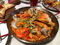 西班牙什锦海鲜饭-九月里.自由花园餐厅
