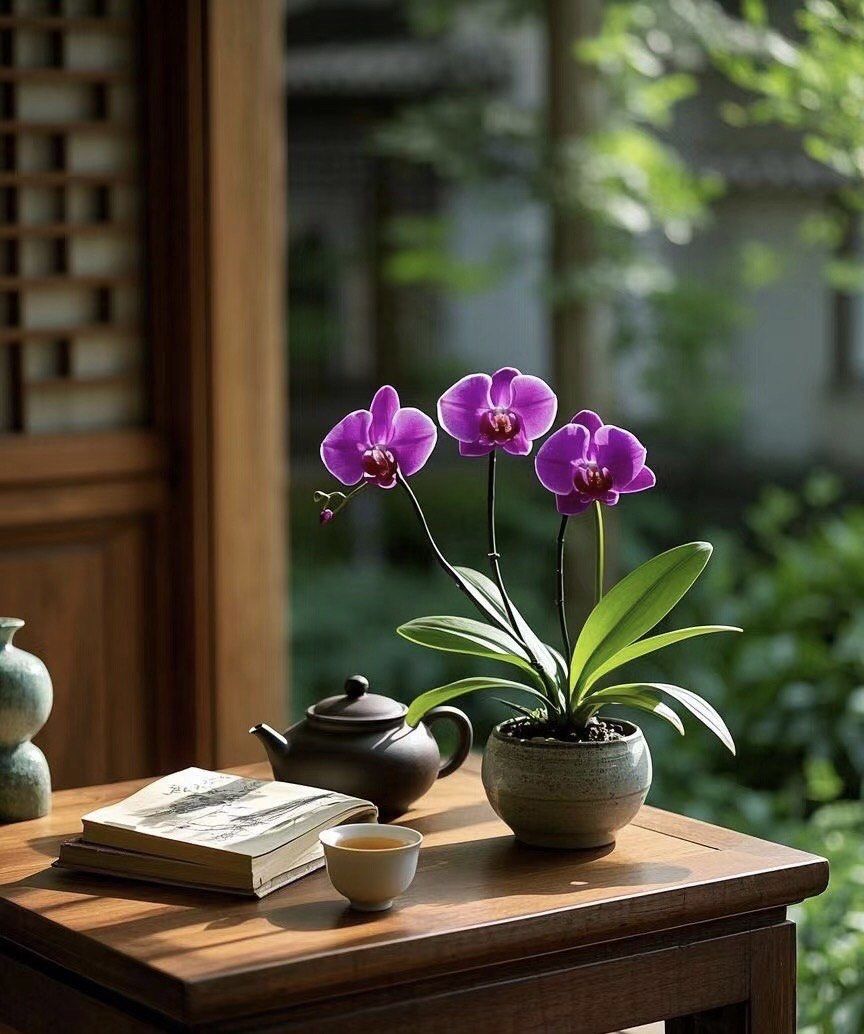 清新兰花,独享静谧时光