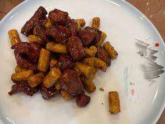 柠香牛肉粒小年糕-罗阳人家私房菜(罗阳路店)
