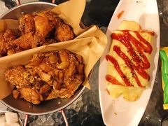 炸鸡翅一半一半-富乐满韩国正宗炸鸡韩国料理(虹泉路店)