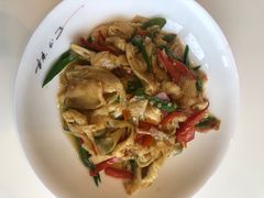 火腿炒农家豆腐皮-辣公子·千岛湖私房菜(滨江店)