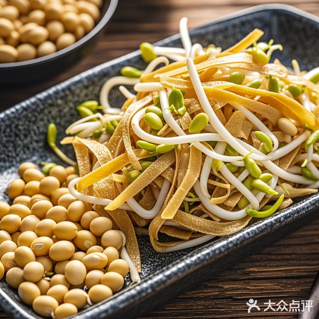 【猫曰】黄豆芽拌豆皮