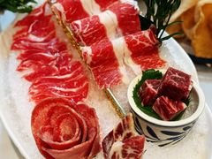 招牌原切牛肉拼盤-喜聚薈·花膠雞海鮮火鍋(越秀店)