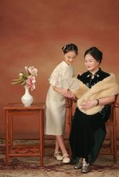 -时光纪亲子全家福照相馆(静安店母女写真父母纪念照)