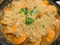 石板蒜蓉虾-小菜园新徽菜(马鞍山金鹰店)