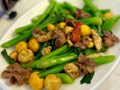 菜心炒鸡杂-潮喜竹溪荔湖酒家(荔枝湾店)