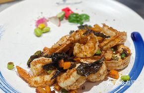 Spring Shoots with Sea Shrimp