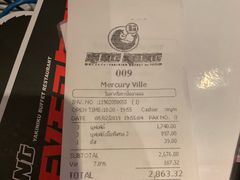 账单-Kingkong Buffet(The Mercury ville)