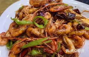 Stir-fried White Shrimp