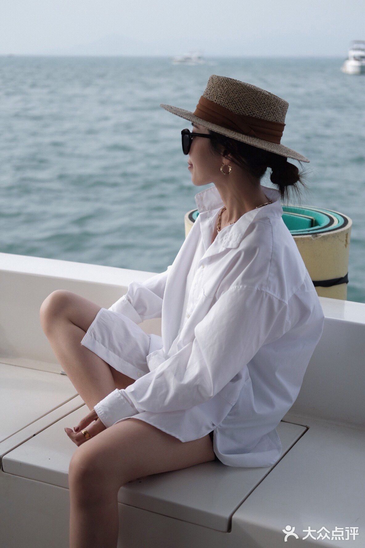 行船15min到海中心