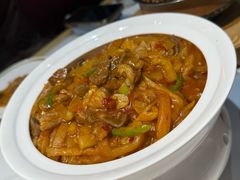 腌羊肉烩干茄子-十二毡房蒙餐·蒙古包