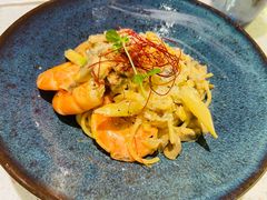 芝士蘑菇鲜虾意大利面-BE BRIGHT KITCHEN(正佳广场店)