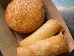 豆沙糯米红薯饼-肉店炸炸炸·铁板孜然牛肉