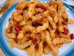 炸鱿鱼条-天伦海鲜·老味道·青岛菜(栈桥天主教堂店)