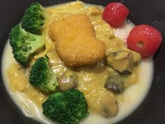 咖喱什锦浓汤面-轻蔬不用等·素食(江苏路店)