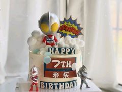 -咖咖熊蛋糕定制·英国蓝风车动物性淡奶油